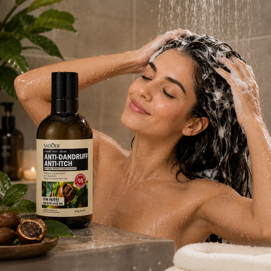 SADOER ȘAMPON ANTIMĂTREAȚĂ ȘI ANTIPRURIT CU EXTRACTE DIN PLANTE 250 G SD79633