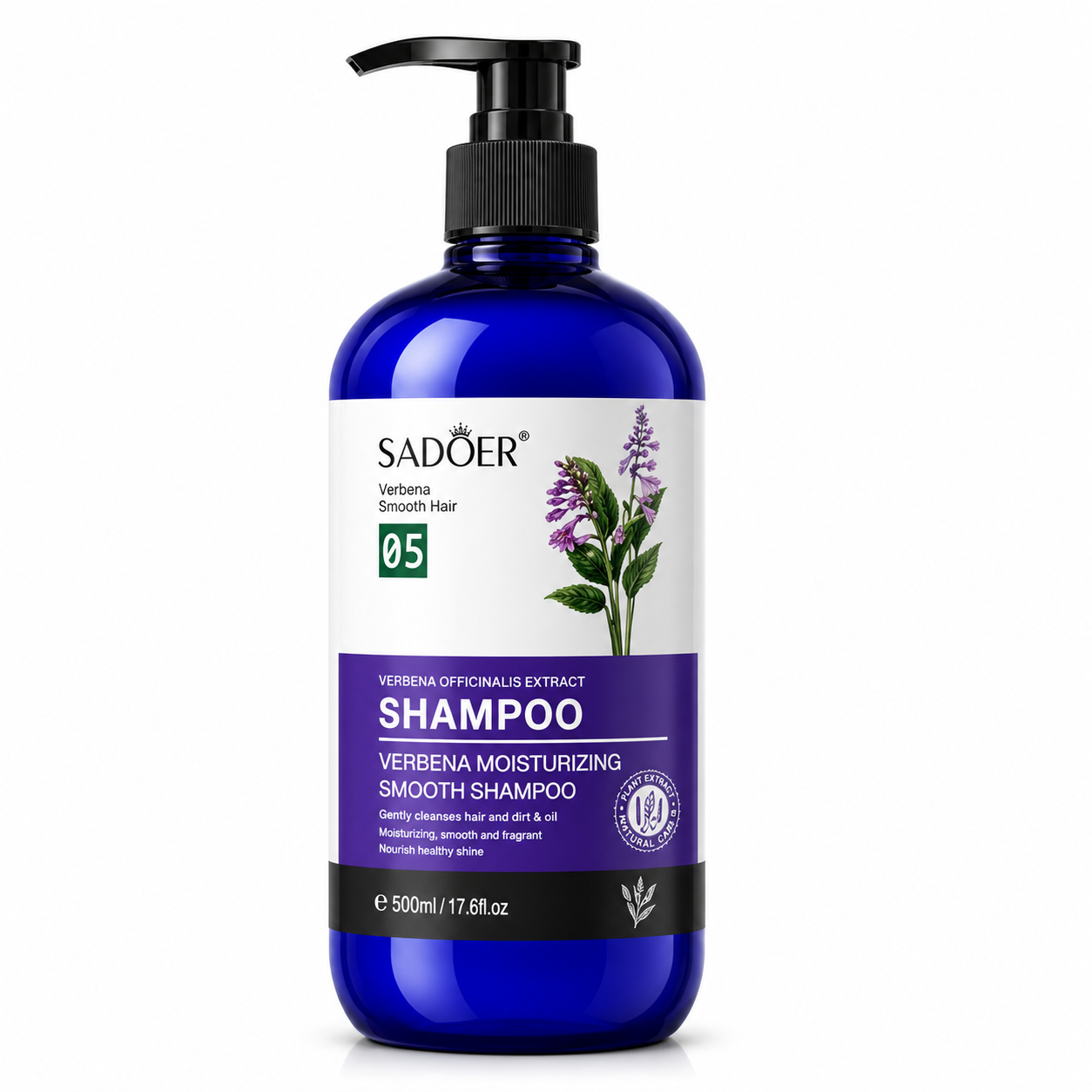 SADOER ȘAMPON HIDRATANT ȘI HRĂNITOR CU EXTRACT DE VERBENĂ 500 ML SD90041