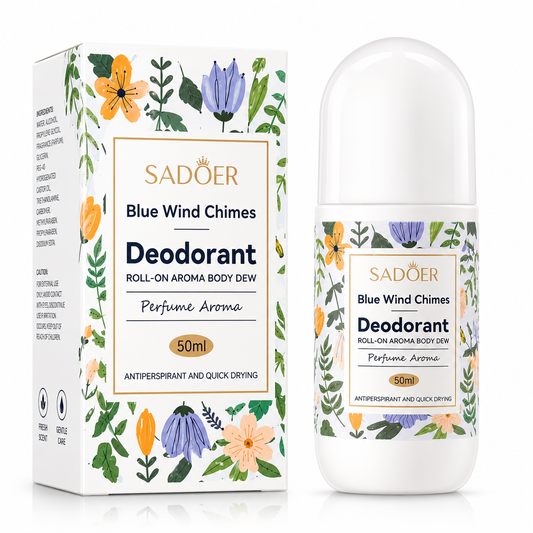 SADOER BLUE WIND CHIMES DEODORANT ROLL-ON AROMA BODY DEW 50ML