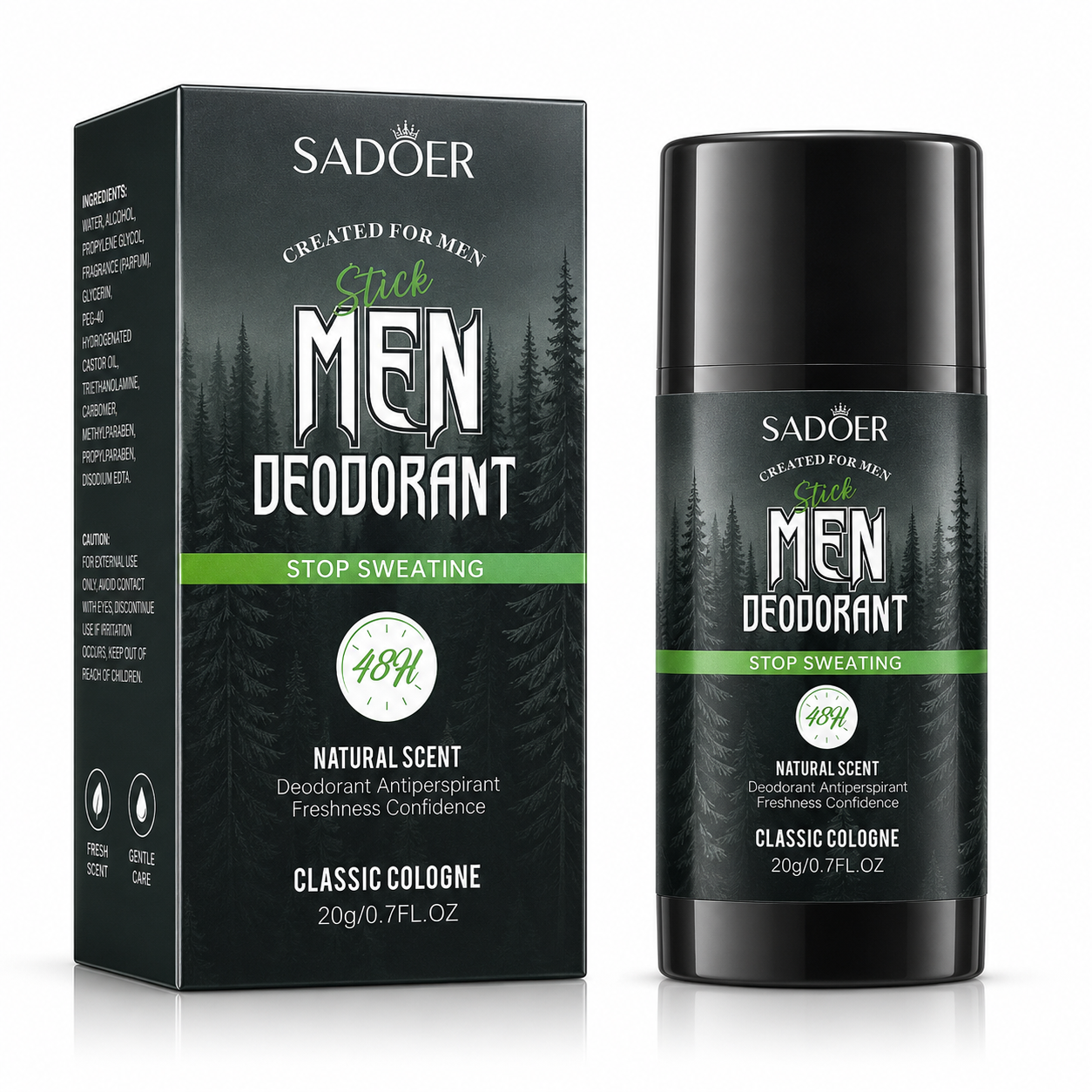 SADOER MEN DEODORANT STICK CLASSIC COLOGNE 20G