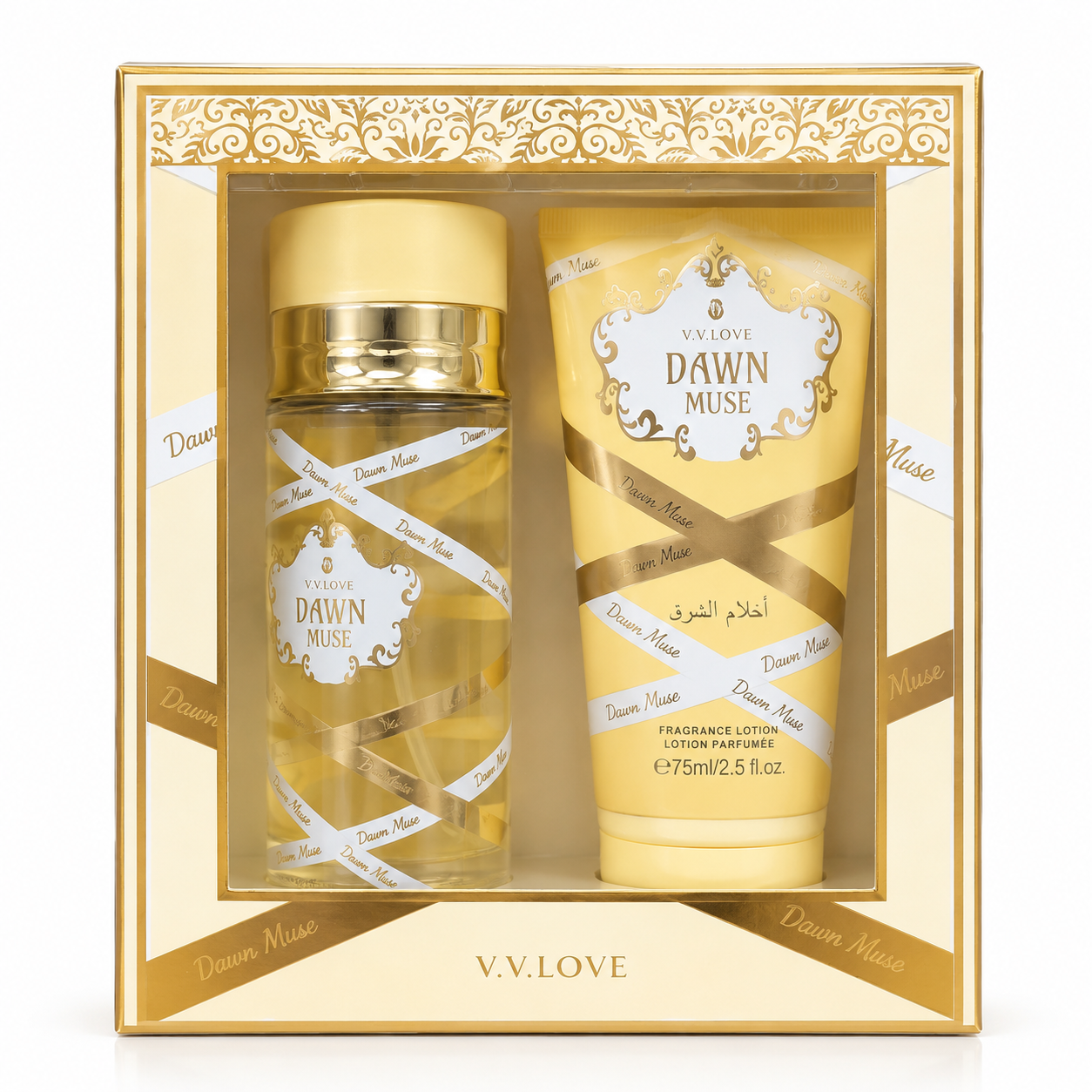 V.V.LOVE DAWN MUSE FRAGRANCE GIFT SET Spray parfumat 100ML + Loțiune parfumată 75ML