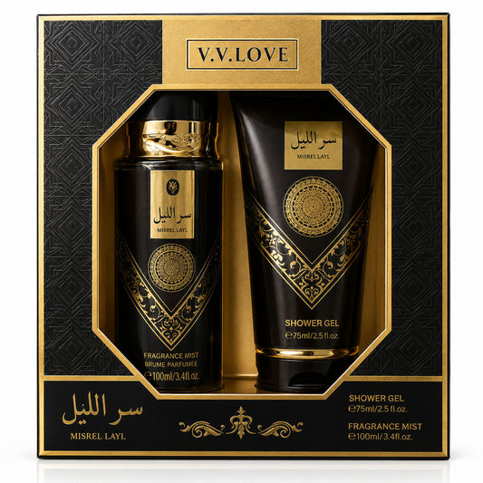 V.V.LOVE HUSHED NIGHTFALL GIFT SET Fragrance Mist 100ML + Shower Gel 75ML.