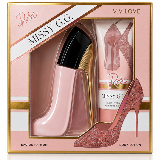 V.V.LOVE ROSE MISSY G.G. GIFT SET Eau de Parfum + Body Lotion.