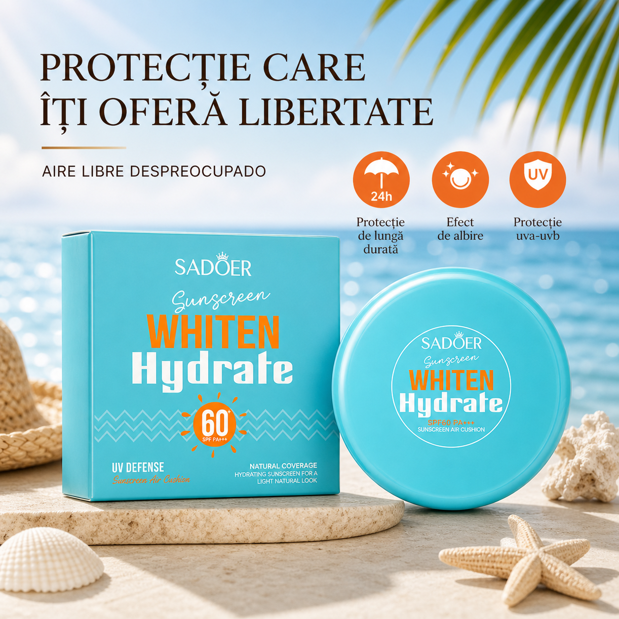 SADOER Sunscreen WHITEN Hydrate SPF 60 PA+++ 12g SD14627