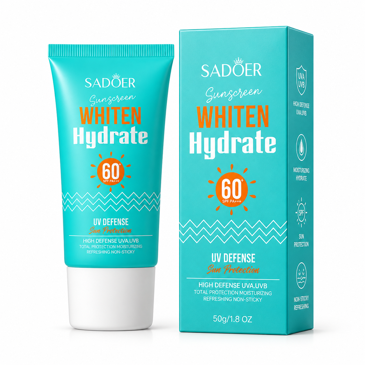 SADOER Whiten Hydrate Sunscreen SPF 60+ PA+++ 50g SD14734