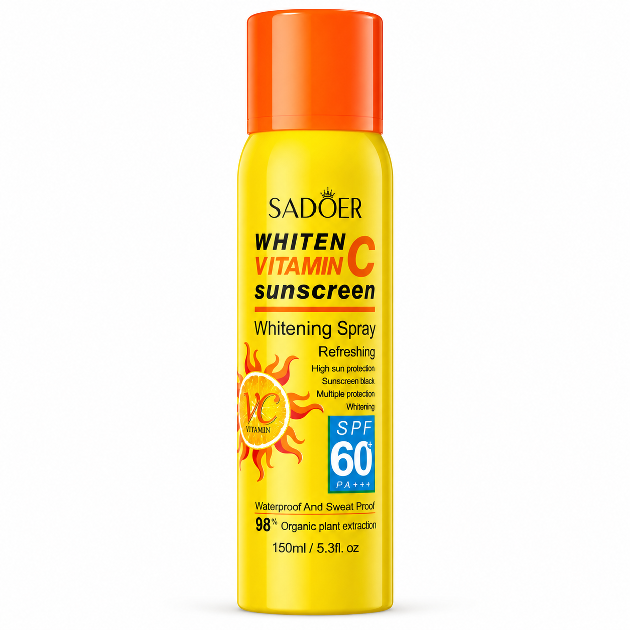 SADOER Whiten Vitamin C Sunscreen Spray SPF 60+ PA+++ 150ml SD37428