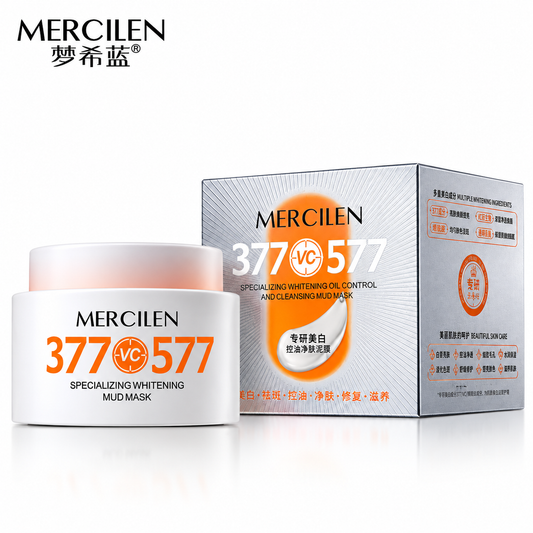 MERCILEN Mască Facială 377 VC 577 cu Vitamina C – Curățare Profundă, Controlul Sebumului și Îngrijire Iluminatoare – MXL6846