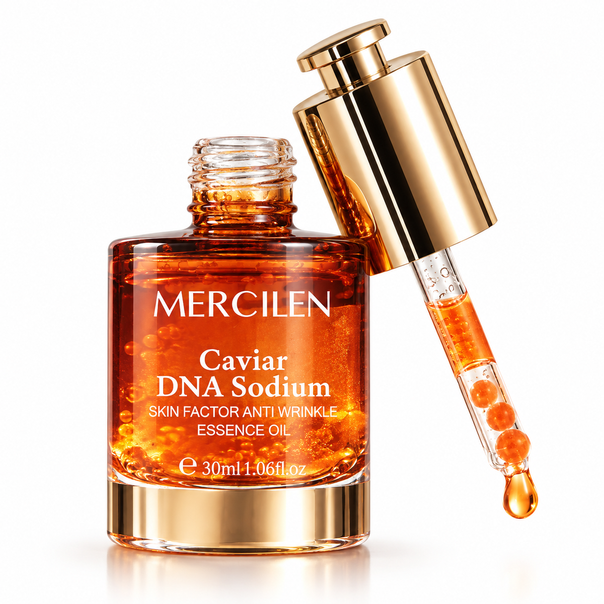 MERCILEN Caviar DNA Sodium – Ser Facial Premium cu Caviar, Esență Hidratantă și Anti-Aging 30 ml – MXL2534
