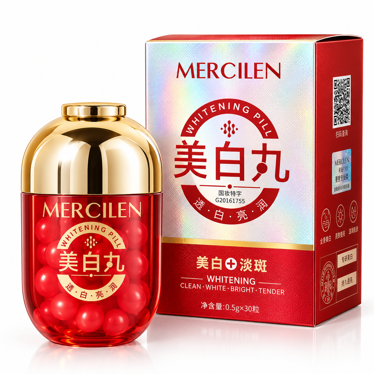MERCILEN Time Youth Line – Capsule Anti-Rid pentru Fermitate și Îngrijire Anti-Age – MXL1926
