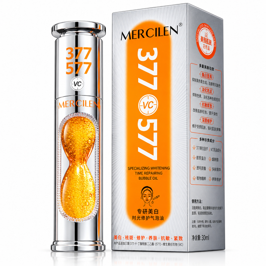 MERCILEN 377 VC 577 – Ulei Facial Iluminator și Reparator cu Textură Bubble Oil MXL6747