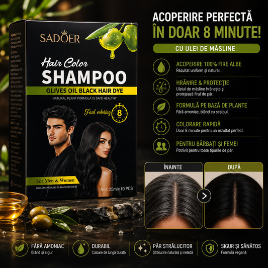 Șampon colorant SADOER Hair Color Shampoo cu ulei de măsline SD12402