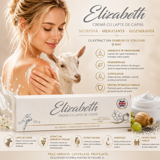 Crema Elizabeth cu lapte de capră 125g