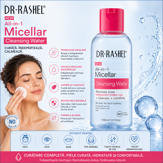 Apă micelară All-in-1 – DR.RASHEL Cleansing Water (110 ml)