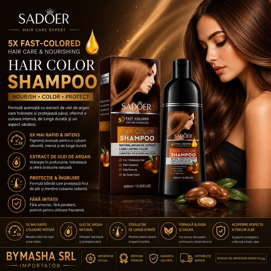 Sadoer – Șampon nuanțator Maro cu ulei de argan 400 ml SD71723