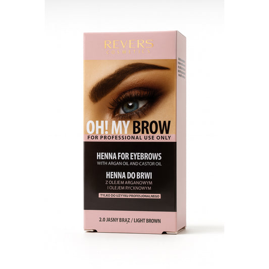 REVER’S COSMETICS OH! MY BROW Henna for Eyebrows Light Brown 012410
