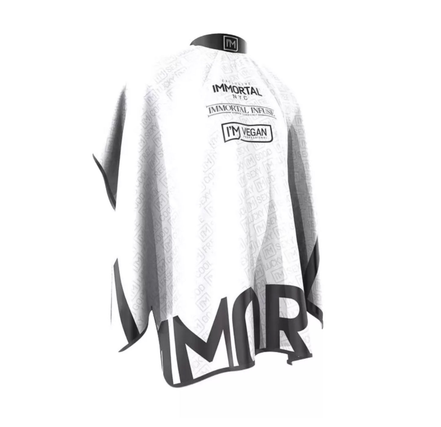 Pelerină barber IMMORTAL WHITE PENUAR