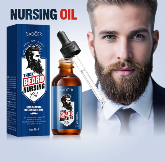 SADOER Thick Beard Nursing Oil 55ml este un ulei nutritiv pentru barbă