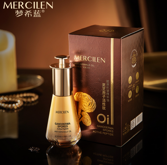 MERCILEN Ganoderma Spores Active Peptide – Ulei Facial Anti-Rid cu Peptide, 30 ml MXL3289