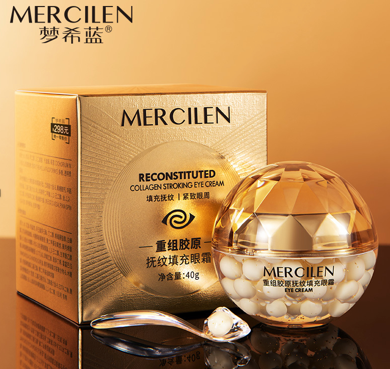 MERCILEN Reconstituted Collagen – Cremă pentru Conturul Ochilor cu Colagen, Anti-Rid și Fermitate, 40 g MXL1230