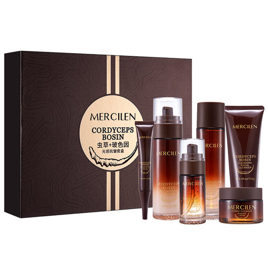 MERCILEN Cordyceps Bosin – Set Cadou Premium pentru Îngrijirea Completă a Tenului, 6 Produse – MXL2985