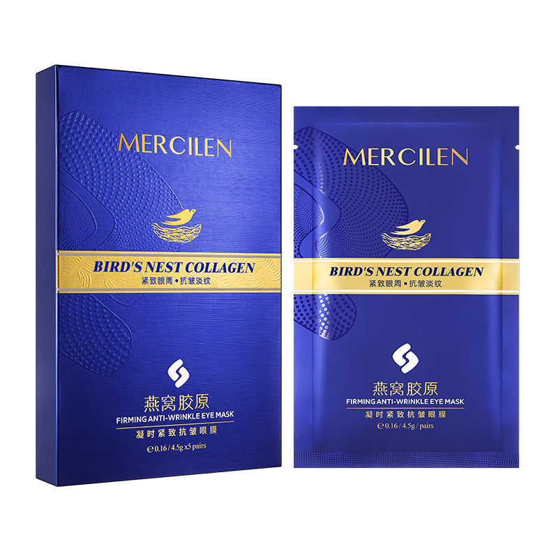 MERCILEN Mască pentru Ochi cu Colagen Bird’s Nest – Fermitate, Hidratare și Îngrijire Anti-Rid, 5 Perechi – MXL4323