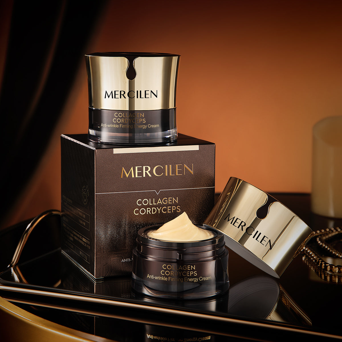 MERCILEN Cremă Facială Anti-Rid cu Colagen și Cordyceps – Fermitate, Hidratare și Îngrijire Anti-Aging – MXL5368