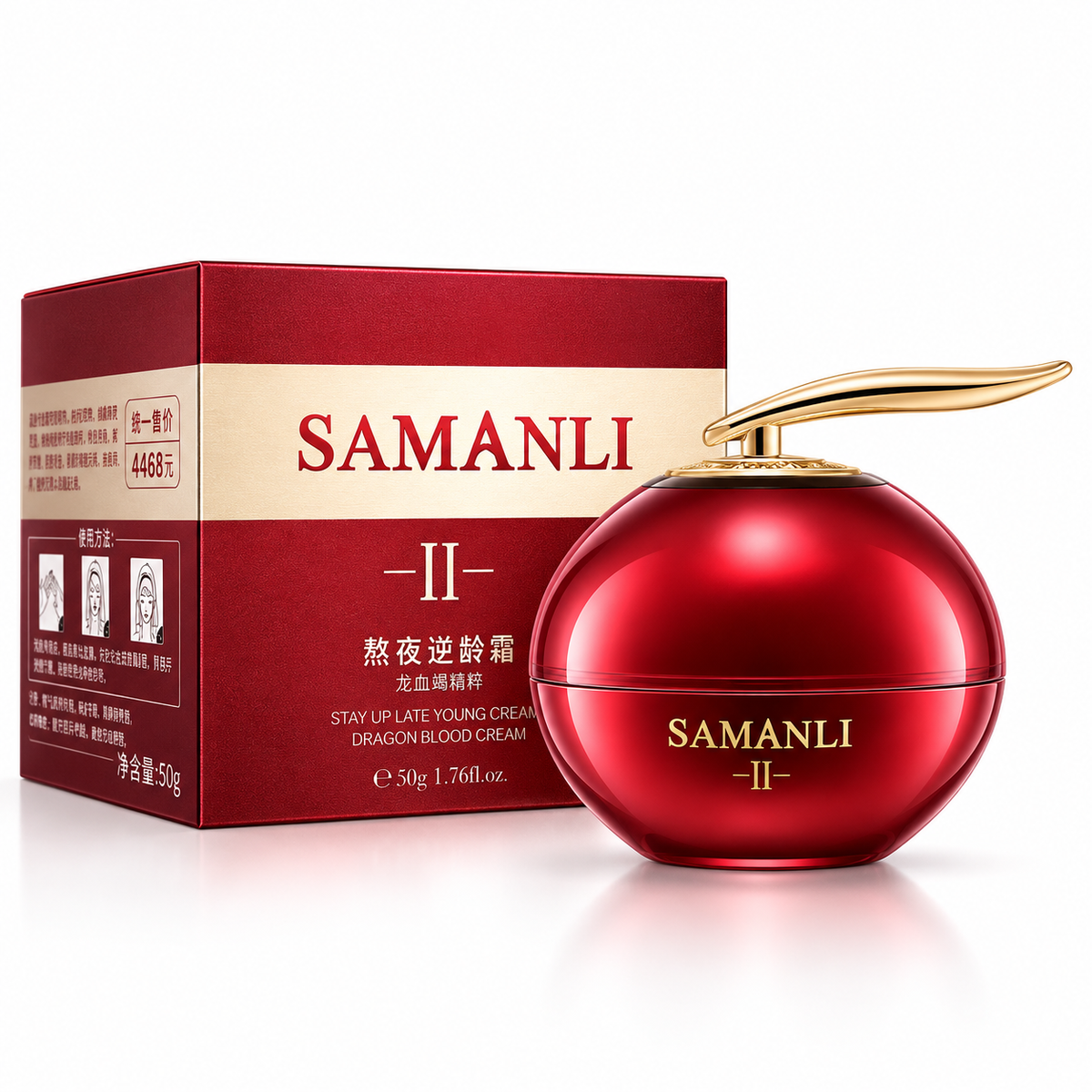 SAMANLI Cremă Facială Anti-Aging cu Extract de Dragon Blood – Fermitate, Hidratare și Îngrijire Anti-Rid 50 g – SML1747